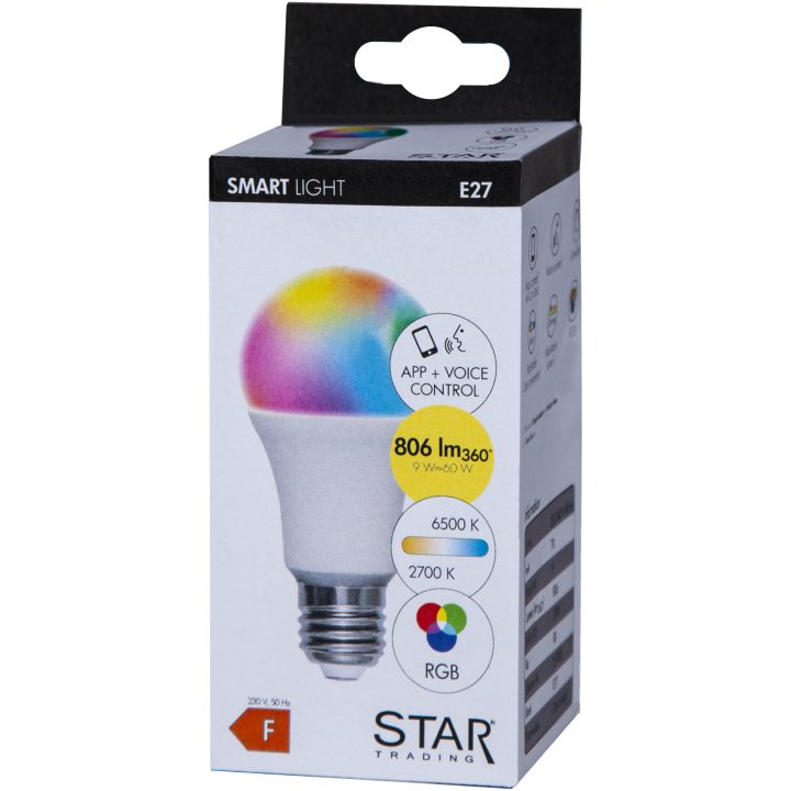 LED-pære E27 A60 Smart Bulb Hvid Star Trading – billede 11
