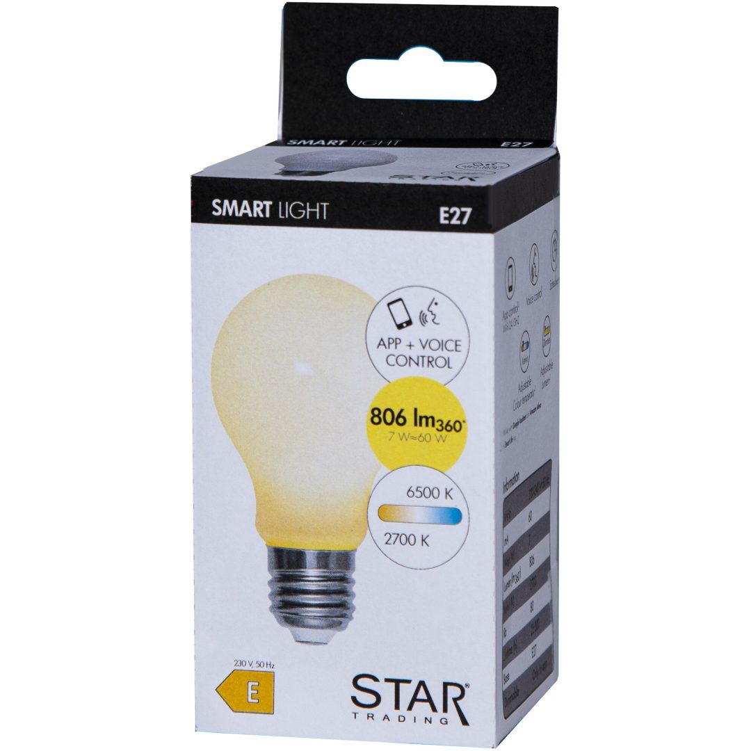 LED-pære E27 A60 Smart Bulb Opal Star Trading – billede 14