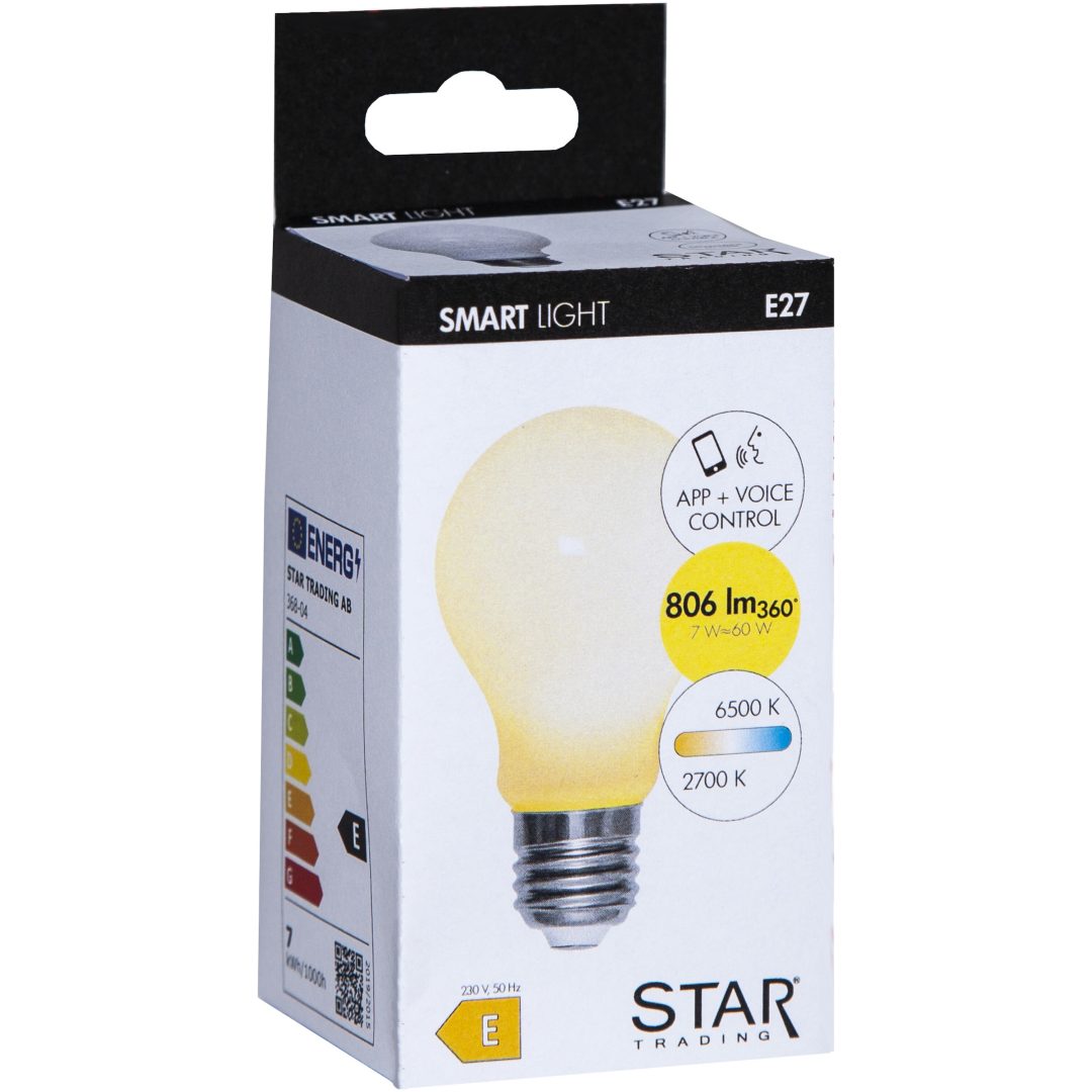 LED-pære E27 A60 Smart Bulb Opal Star Trading – billede 15