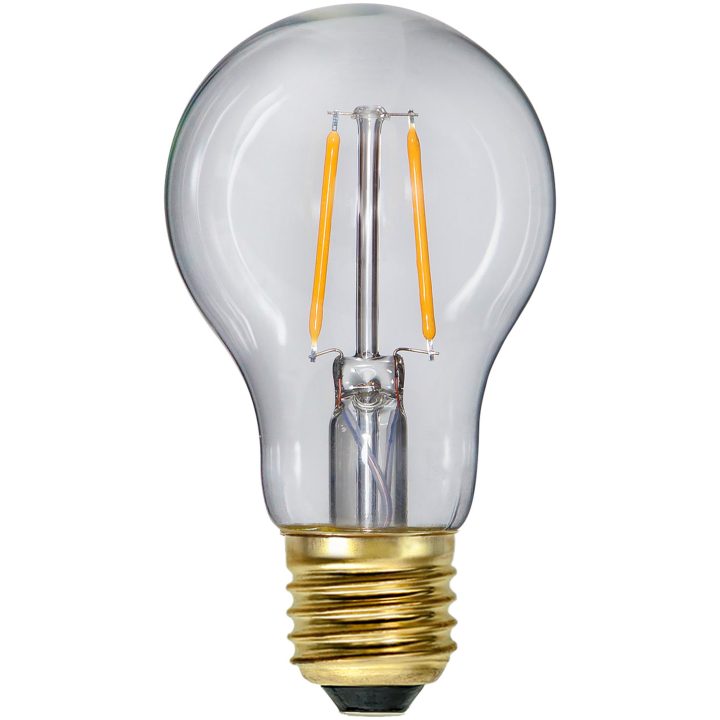 LED-pære E27 A60 Soft Glow Transparent Star Trading – billede 5