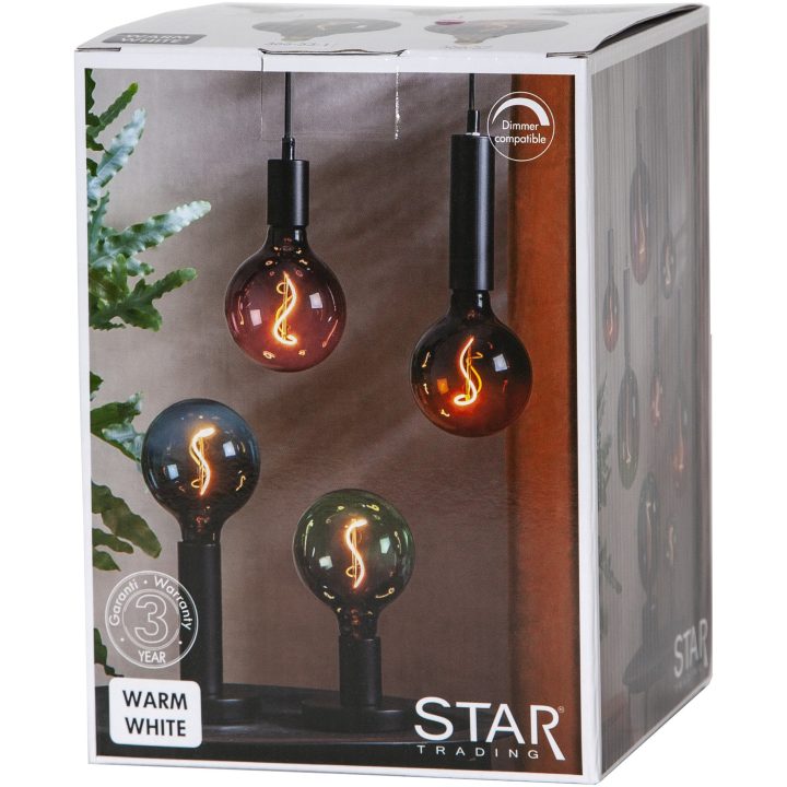 LED-pære E27 G125 ColourMix Gul Star Trading – billede 7