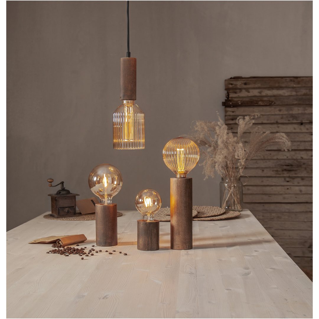 LED-pære E27 G125 Decoled New Generation Classic Amber Star Trading – billede 10
