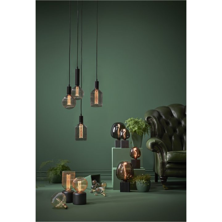 LED-pære E27 G125 Decoled New Generation Classic Sort Star Trading – billede 2