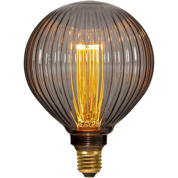 LED-pære E27 G125 Decoled New Generation Classic Sort Star Trading – billede 15