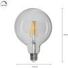 LED-pære E27 G125 Klar Star Trading – miniature 3