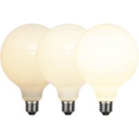 LED-pære E27 G125 Opaque Filament RA90 3-step Opal Star Trading