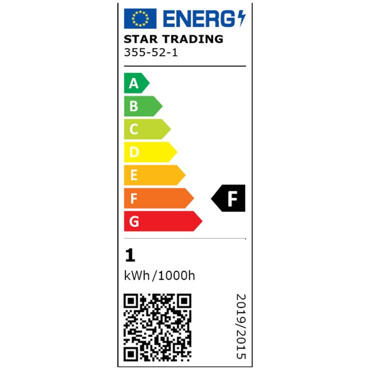 LED-pære E27 G125 Plain Amber Star Trading – billede 26