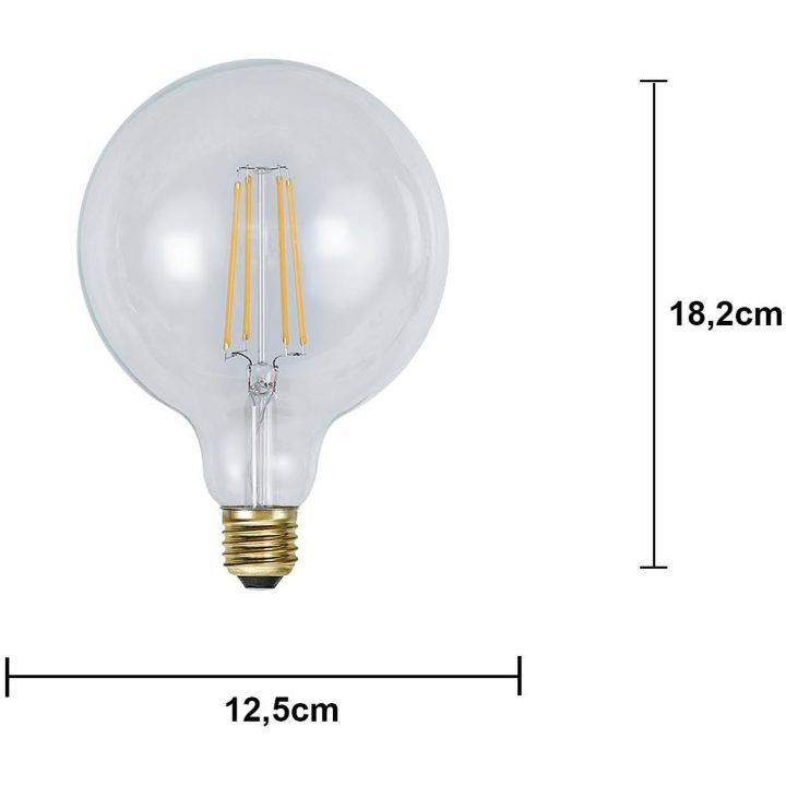 LED-pære E27 G125 Soft Glow Star Trading – billede 4