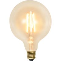 LED-pære E27 G125 Soft Glow Transparent Star Trading