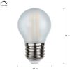 LED-pære E27 G45 Frosted Frostad Star Trading – miniature 6