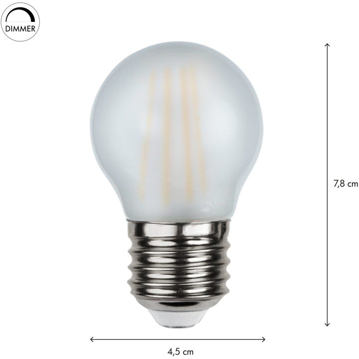 LED-pære E27 G45 Frosted Frostad Star Trading – billede 6