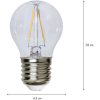 LED-pære E27 G45 Klar Star Trading – miniature 1