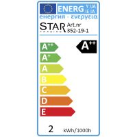 LED-pære E27 G45 Klar Star Trading