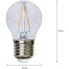 LED-pære E27 G45 Klar Transparent Star Trading – miniature 4