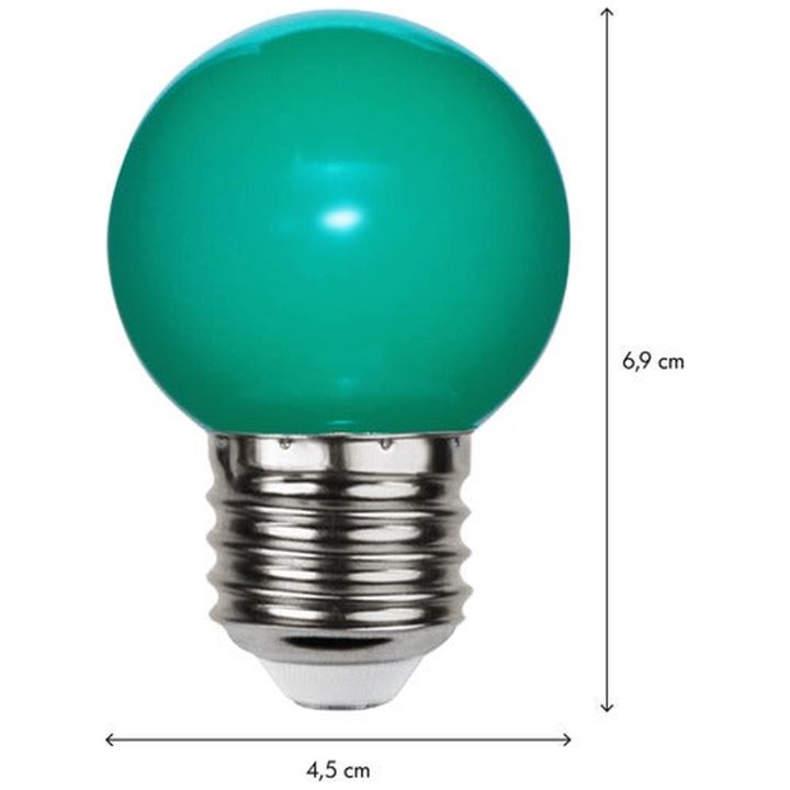 LED-pære E27 G45 Outdoor Lighting Grøn Star Trading – billede 3