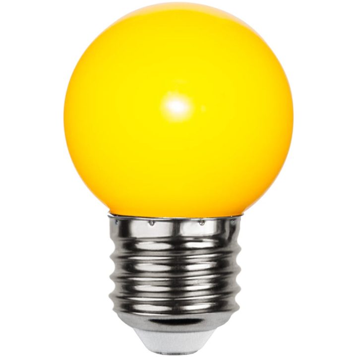 LED-pære E27 G45 Outdoor Lighting Gul Star Trading – billede 5
