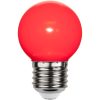 LED-pære E27 G45 Udendørsbelysning Rød Star Trading – miniature 1