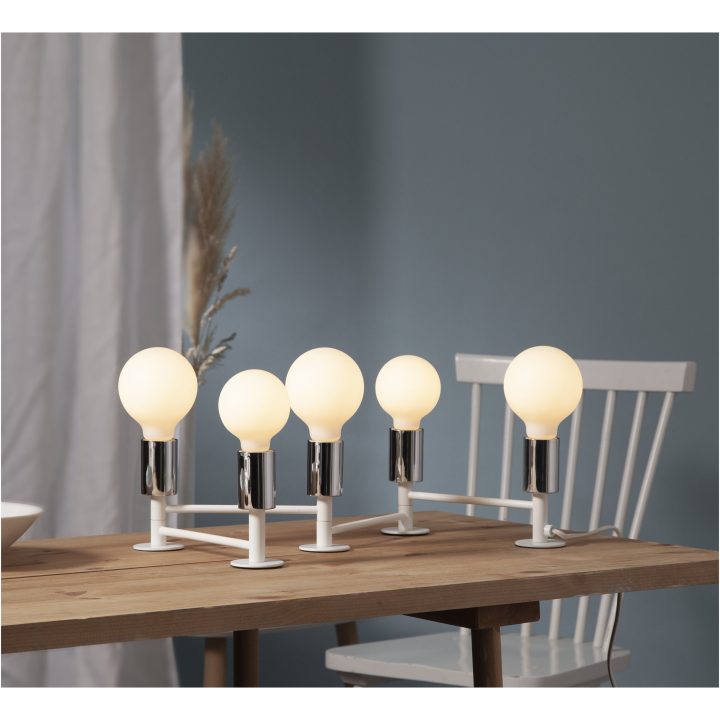 LED-pære E27 G95 Opaque Double Coating Hvid Star Trading – billede 5