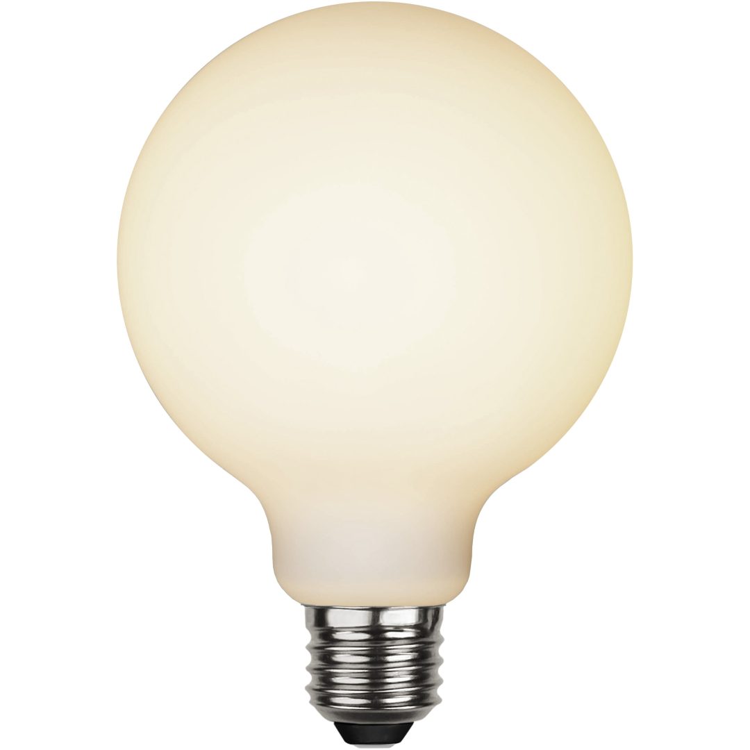 LED-pære E27 G95 Opaque Double Coating Hvid Star Trading – billede 2