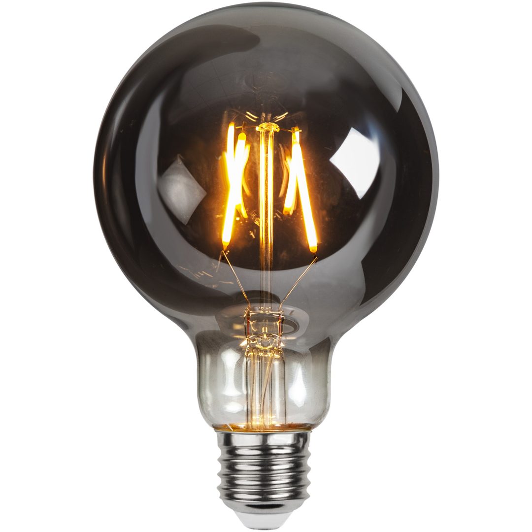 LED-pære E27 G95 Plain Smoke Star Trading