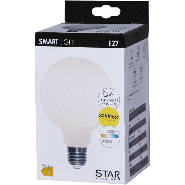 LED-pære E27 G95 Smart Bulb Opal Star Trading – billede 10
