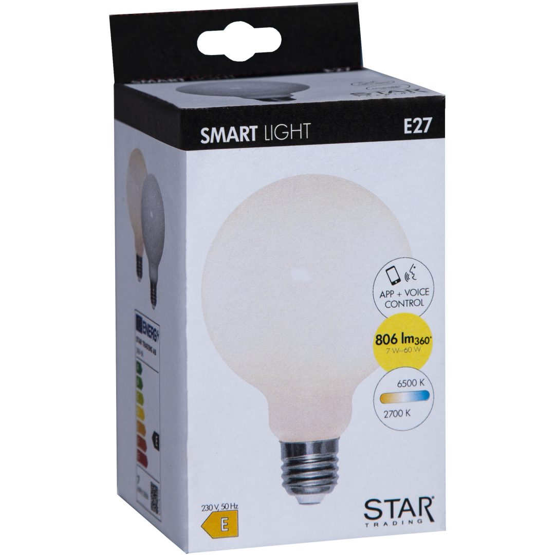 LED-pære E27 G95 Smart Bulb Opal Star Trading – billede 13