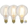 LED-pære E27 G95 Soft Glow 3-trins hukommelse STAR TRADING – miniature 1