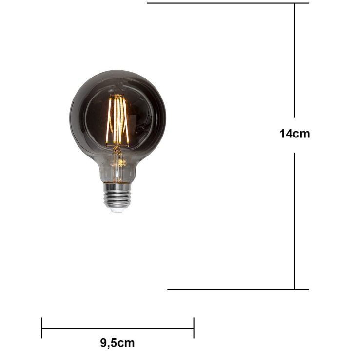 LED-pære E27 G95 Soft Glow Smoke 3-trins hukommelse STAR TRADING – billede 6