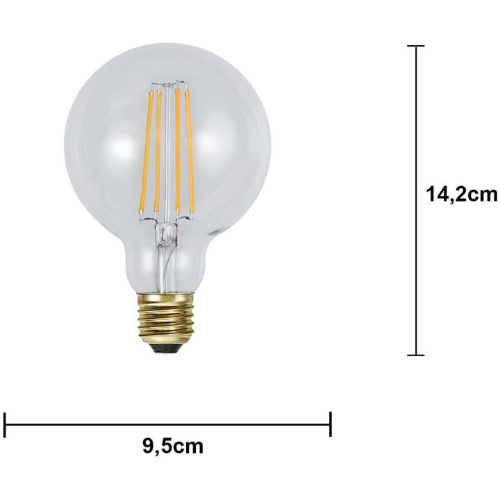 LED-pære E27 G95 Soft Glow Star Trading – billede 3