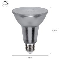 LED-pære E27 PAR30 Spotlight Glas STAR TRADING