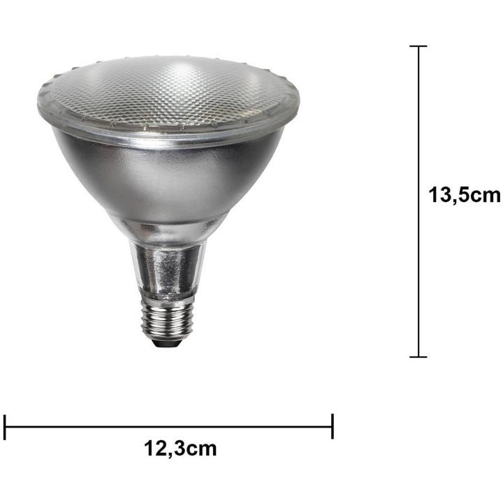 LED-pære E27 PAR38 Spotlight Udendørs Sølv Star Trading – billede 2