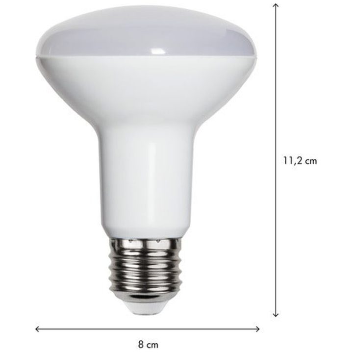 LED-pære E27 R80 Reflektor uigennemsigtig Hvid Star Trading – billede 2