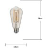 LED-pære E27 ST64 Decoled Grace Klar Star Trading – miniature 2