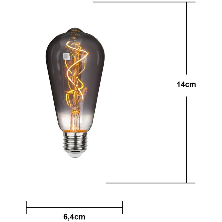 LED-pære E27 ST64 Decoled Grace Smoke Star Trading – billede 3