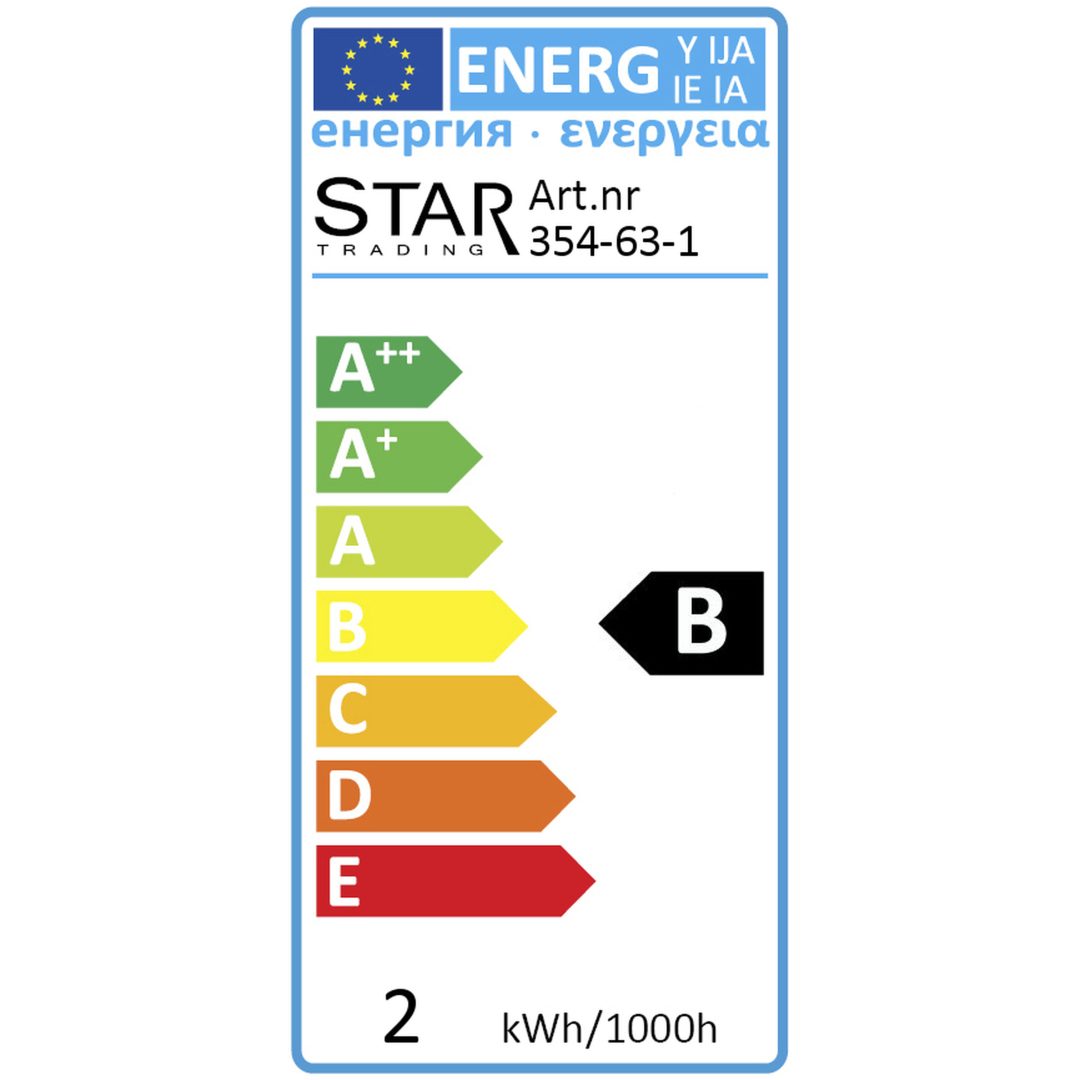 LED-pære E27 ST64 Decoled Spiral Smoke Star Trading – billede 7