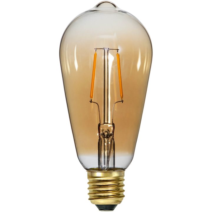 LED-pære E27 ST64 Plain Amber Star Trading – billede 7