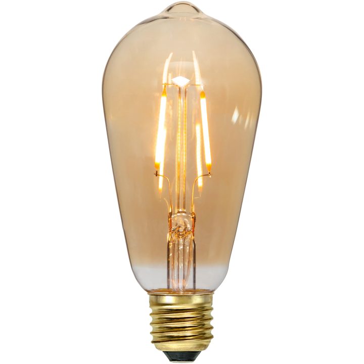 LED-pære E27 ST64 Plain Amber Star Trading – billede 2