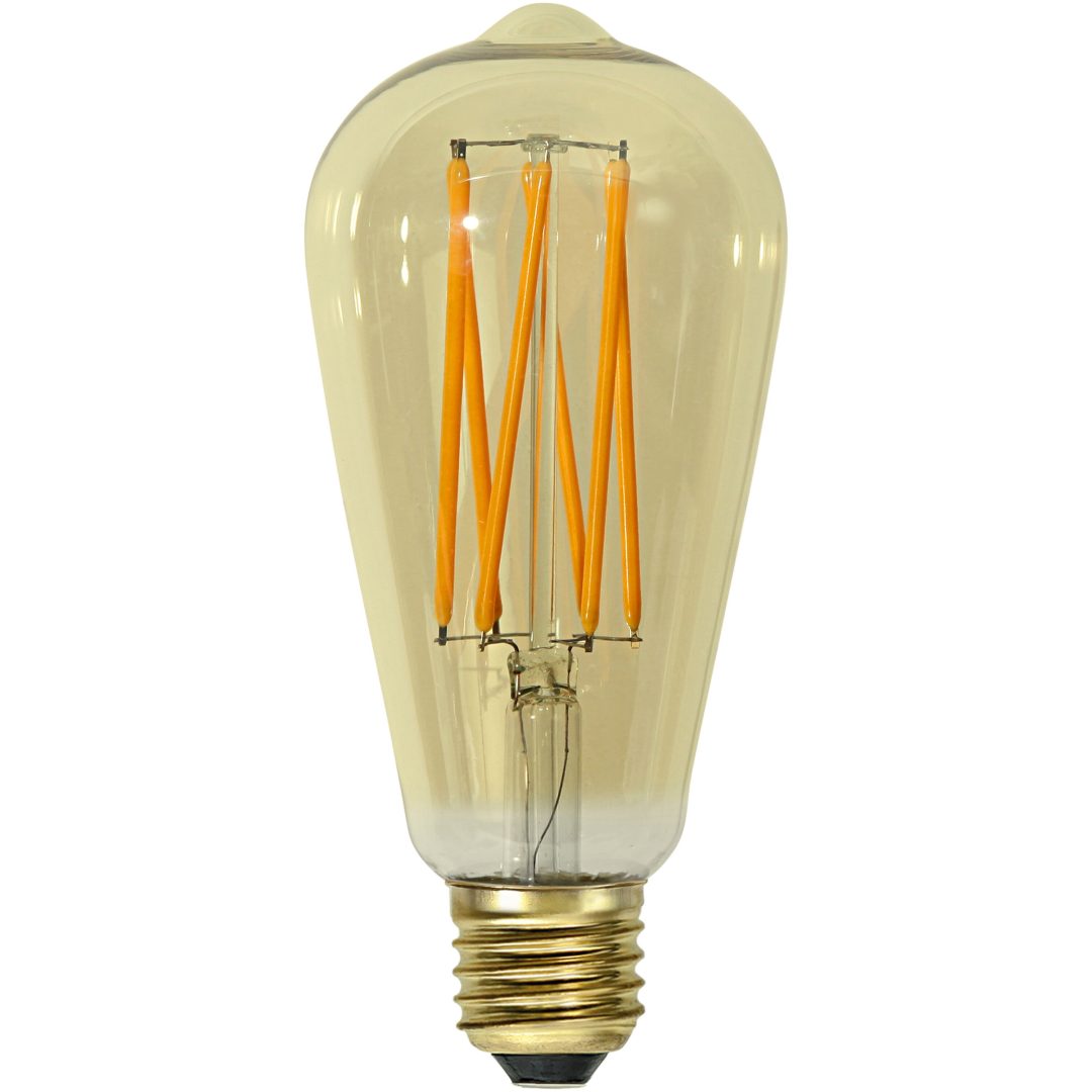 LED-pære E27 ST64 Vintage Gold Amber Star Trading – billede 15
