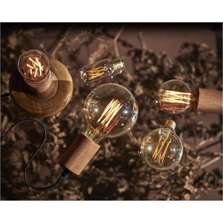 LED-pære E27 ST64 Vintage Gold Amber Star Trading – billede 21