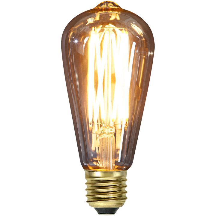 LED-pære E27 ST64 Vintage Gold Amber Star Trading – billede 7