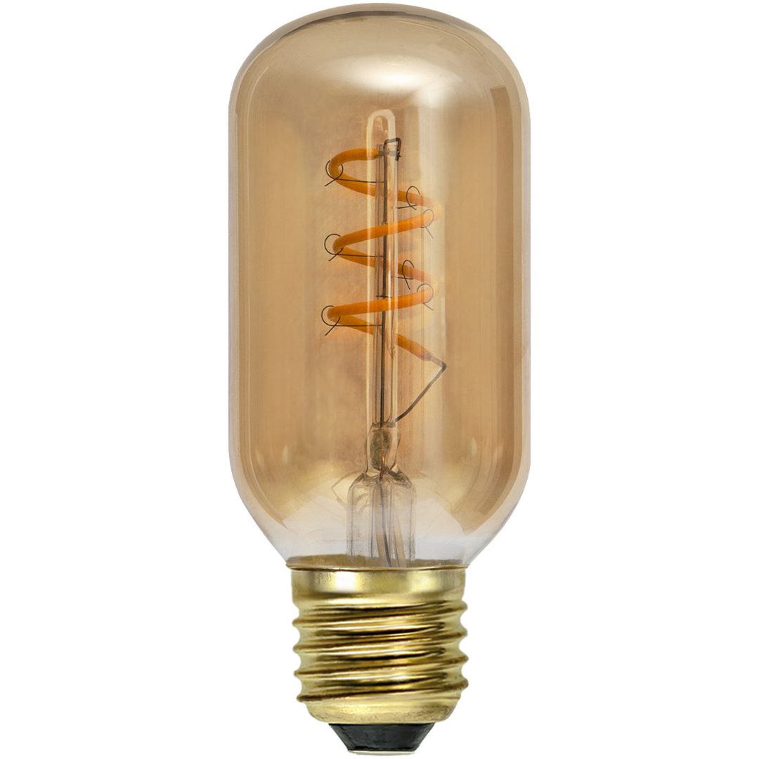 LED-pære E27 T45 Decoled Spiral Amber Star Trading – billede 5