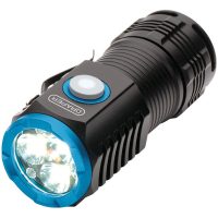 LED Rechargeable Pocket Torch - 3 x 8W / 1800 Lumens DRAPER