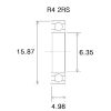 Lejer B5 R4-2rs BLACK BEARING – miniature 2