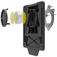 Licence Plate Holder with Tag Holder - Black Rtech