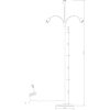 Ljusdal Gulvlampe 3-arm Sort/mat Messing ANETA HOME Fatning E27 Sort /Mat Messing – miniature 6
