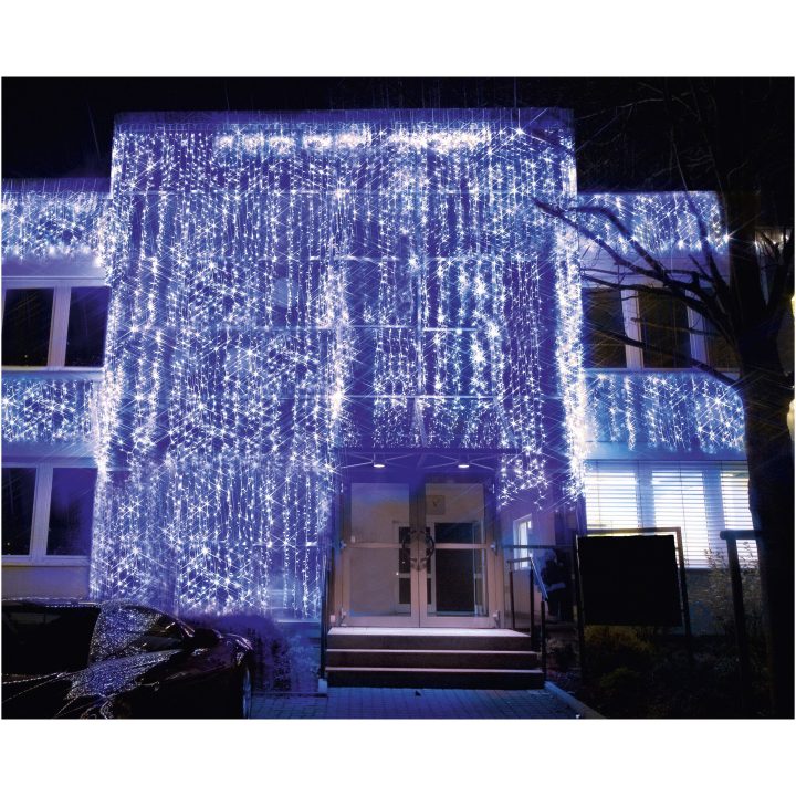 Ljusgardin System LED Kallvit Star Trading – billede 2