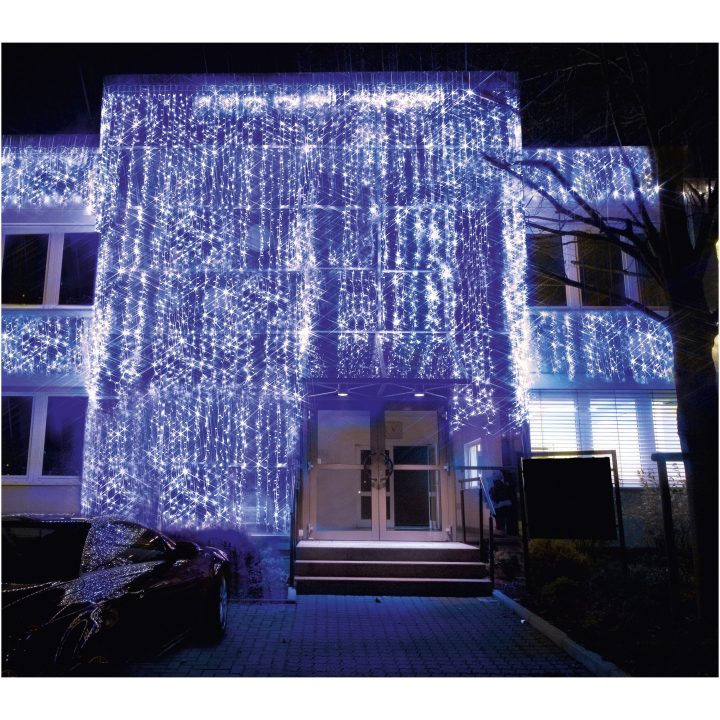 Ljusgardin System LED Kallvit Star Trading – billede 4