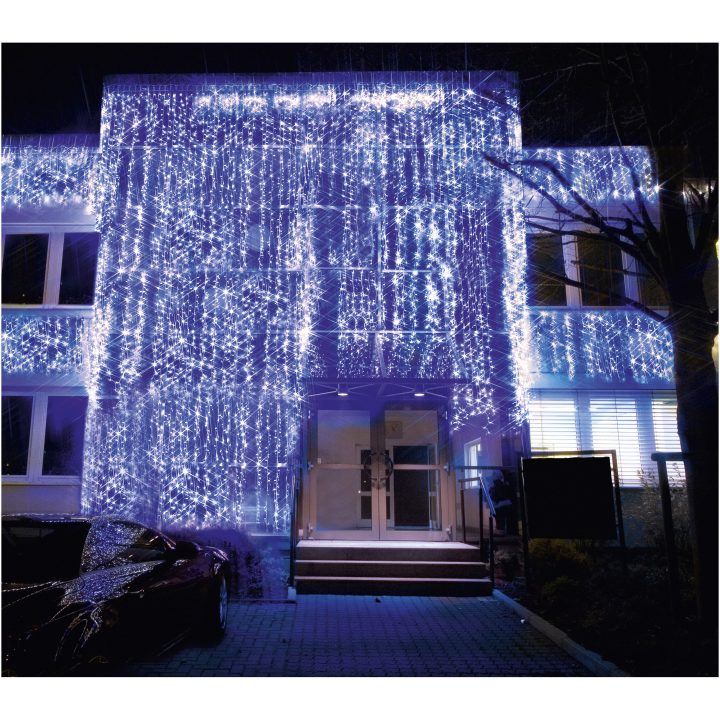 Ljusgardin System LED Kallvit Star Trading – billede 6