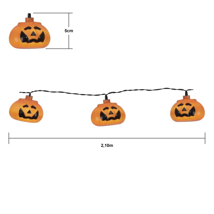 Ljusslinga Halloween Orange Star Trading – billede 3