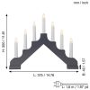 Ljusstake Ada Grå Star Trading Mørk – miniature 7